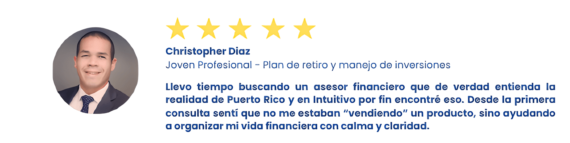 Testimonio de Christopher Diaz